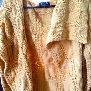 Pol fall mustard yellow thick cardigan